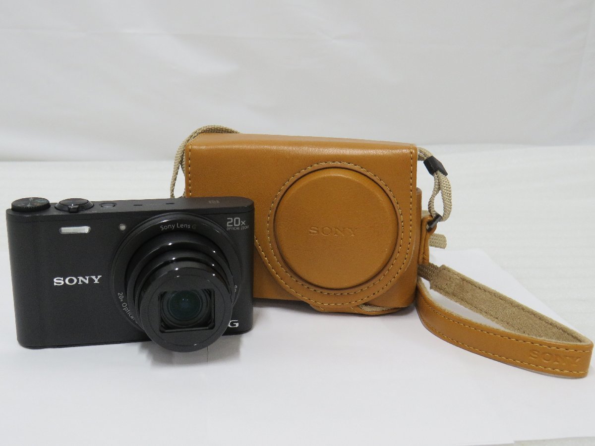 ◎60☆JRN☆SONY ソニー サイバーショット DSC-WX350 デジカメ 黒 ケース付☆0331-956