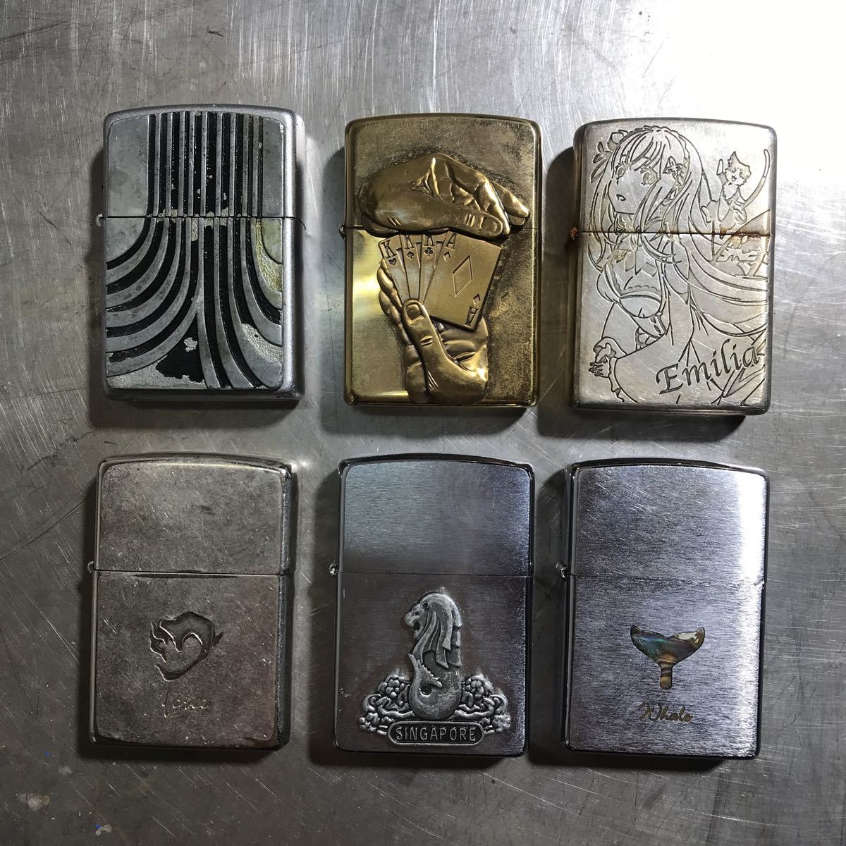 ZIPPO オイルライター ジッポー by Indian American MADE HAND (ジッポ 