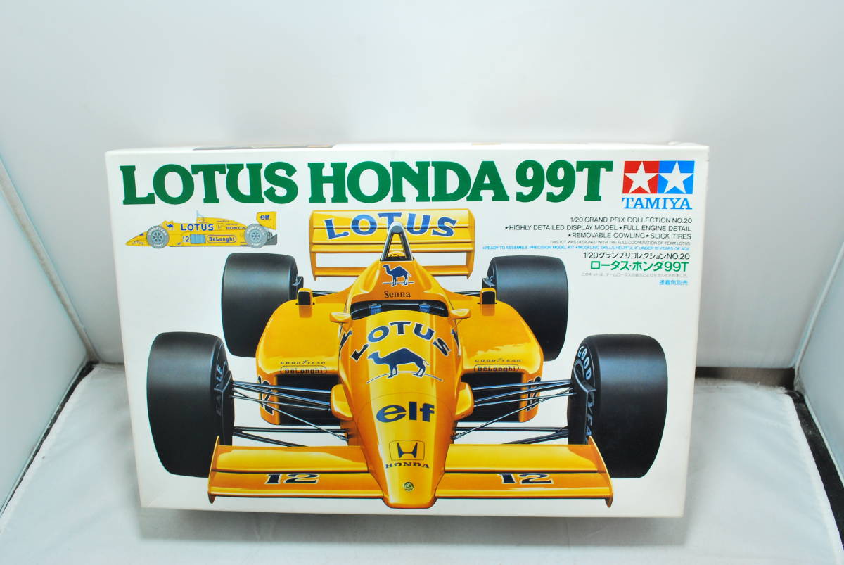 □ 希少！未開封 タミヤ 1/20 F1 ロータス 99T ホンダ エンジン付