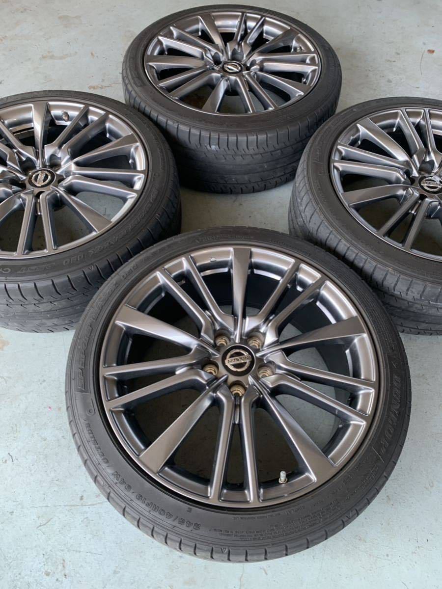 日産 スカイライン V37 400R 純正 19インチ 4本19×8.5J ＋50 純正 