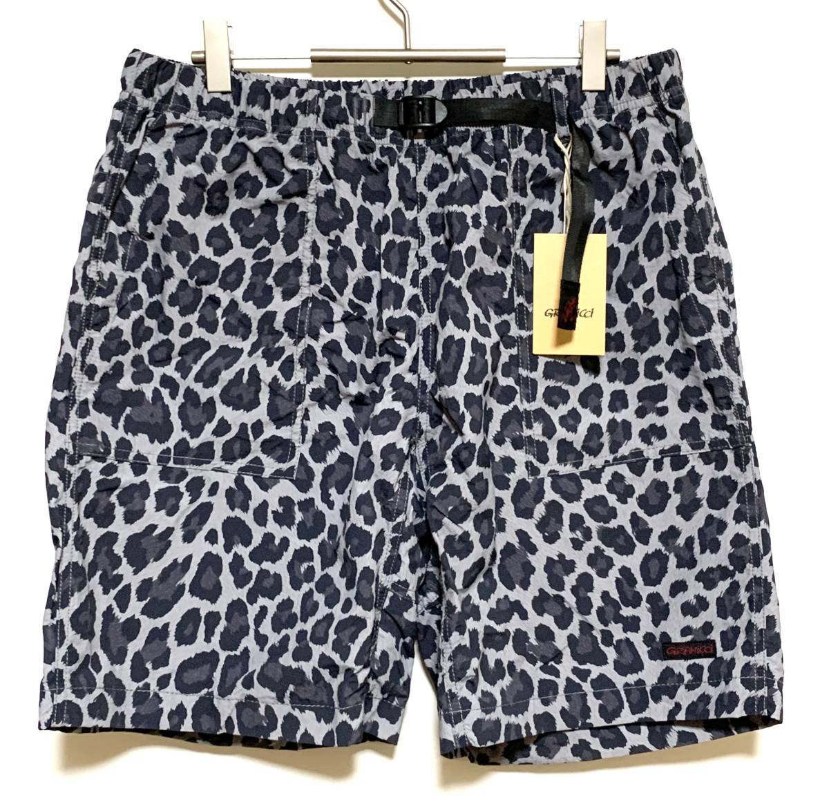 新品】GRAMICCI SHELL PACKABLE BAKER SHORTS（L）グレー レオパード