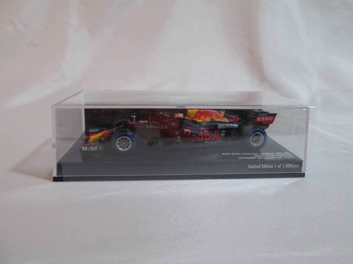 ミニチャンプス 1/43 レッドブルホンダ RB16B No.33 ベルギーGP 2021 