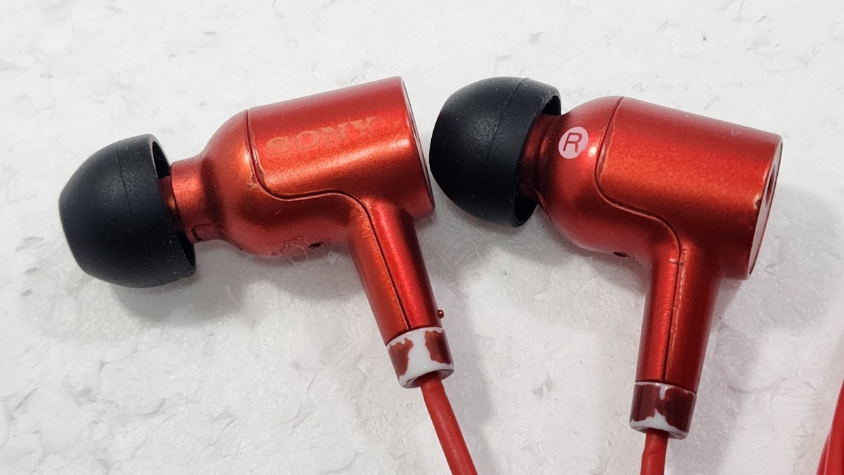 □SONY MDR-NW750N NW-A35HN付属イヤホン シナバーレッド ハイレゾ対応