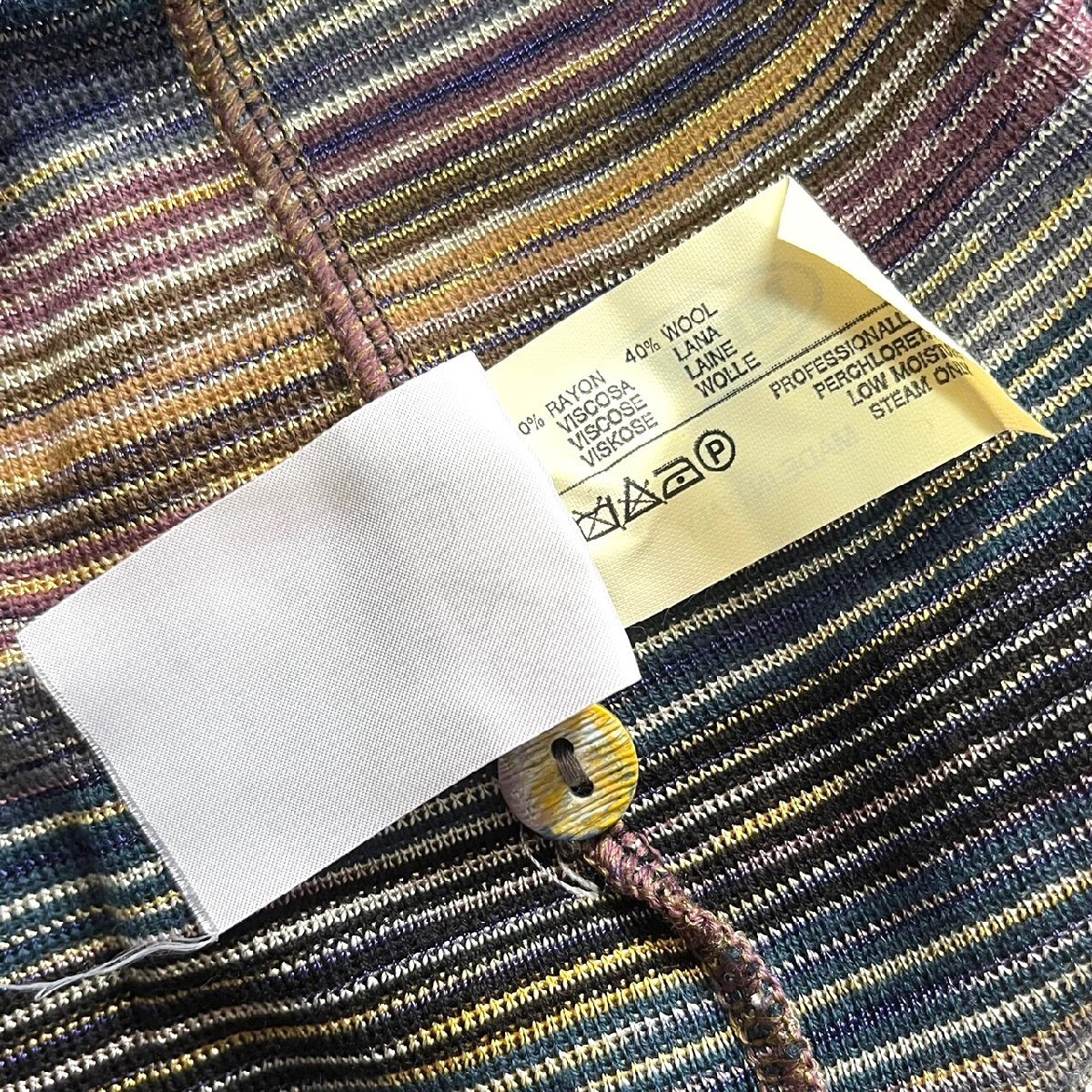 美品 MISSONI ミッソーニ ウール ニット 長袖 ロング カーディガン