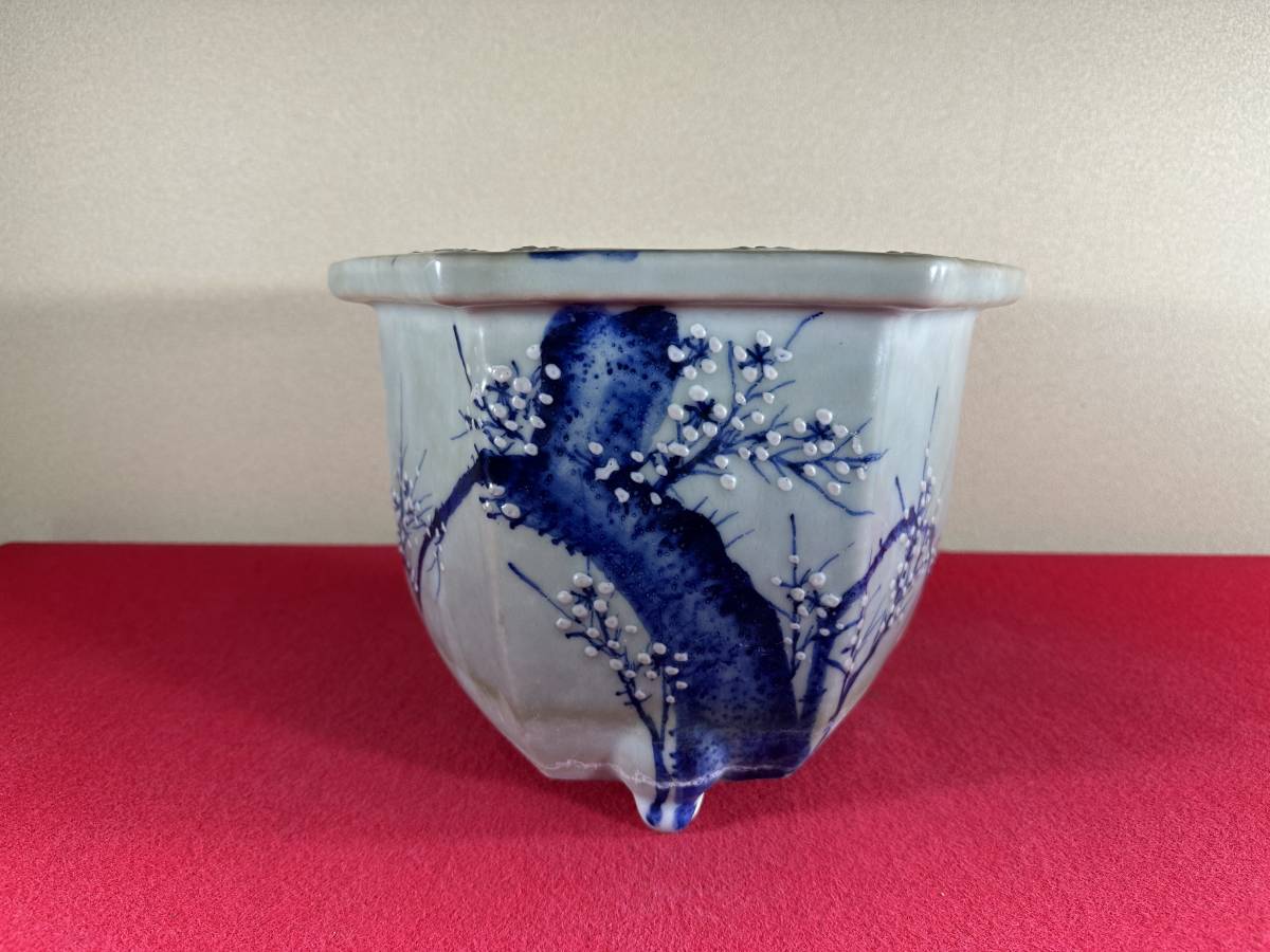 西雅】1.古鉢 青磁 鉢□高麗青磁印花文古鉢 中国 古玩