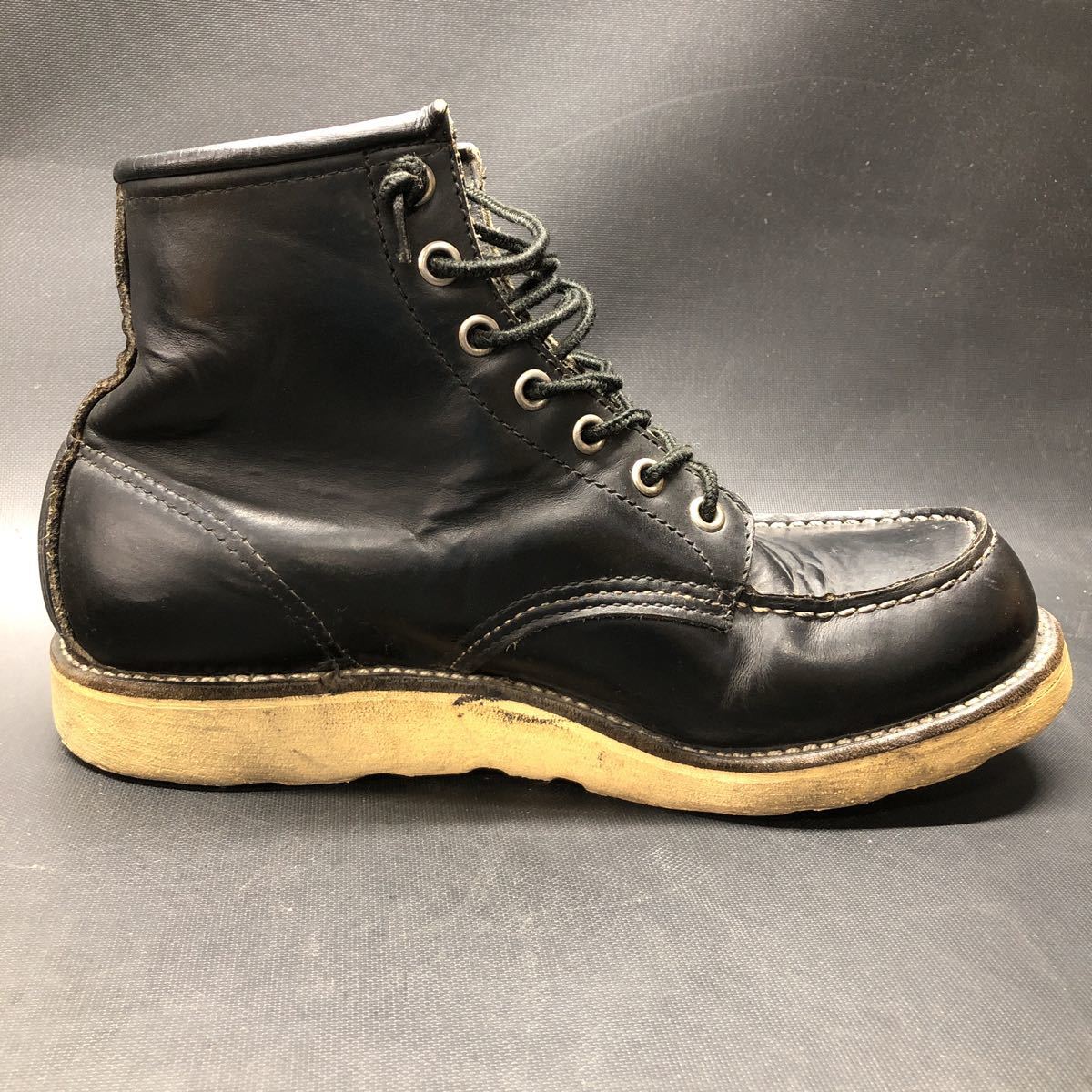 AI1426 犬タグ REDWING 8179 黒 7 1/2E 7.5E 25.5cm レッドウィング 