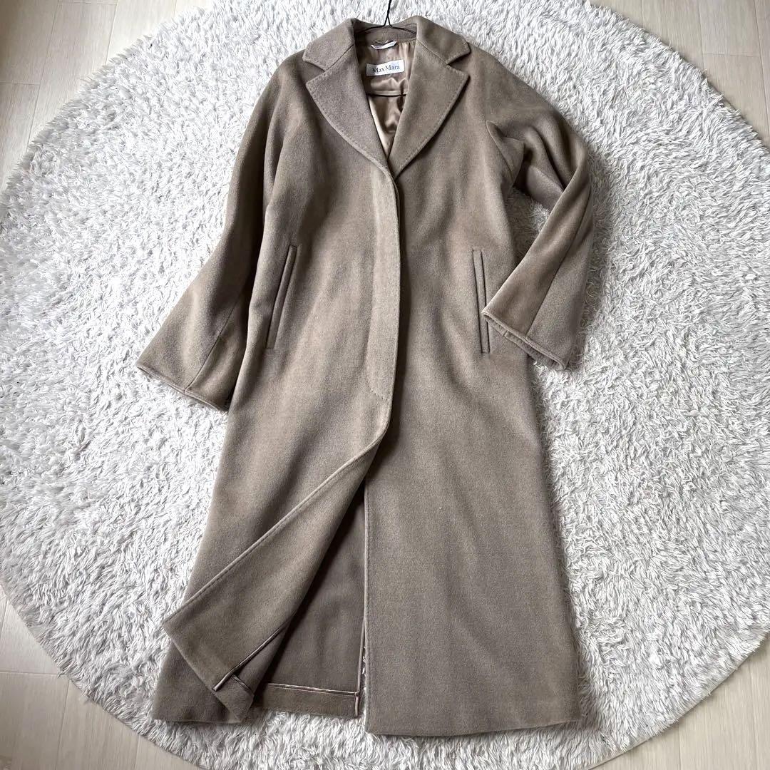 最高級白タグ】極美品 Max Mara マックスマーラ ロングコート 比翼 
