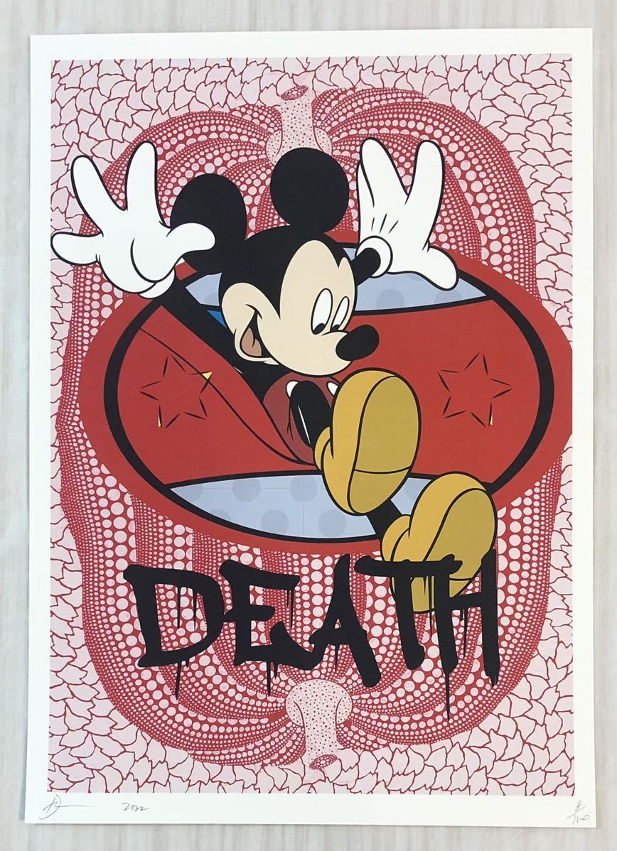 額込 世界限定100枚DEATH NYC アートポスター 現代アート DEATH NYC