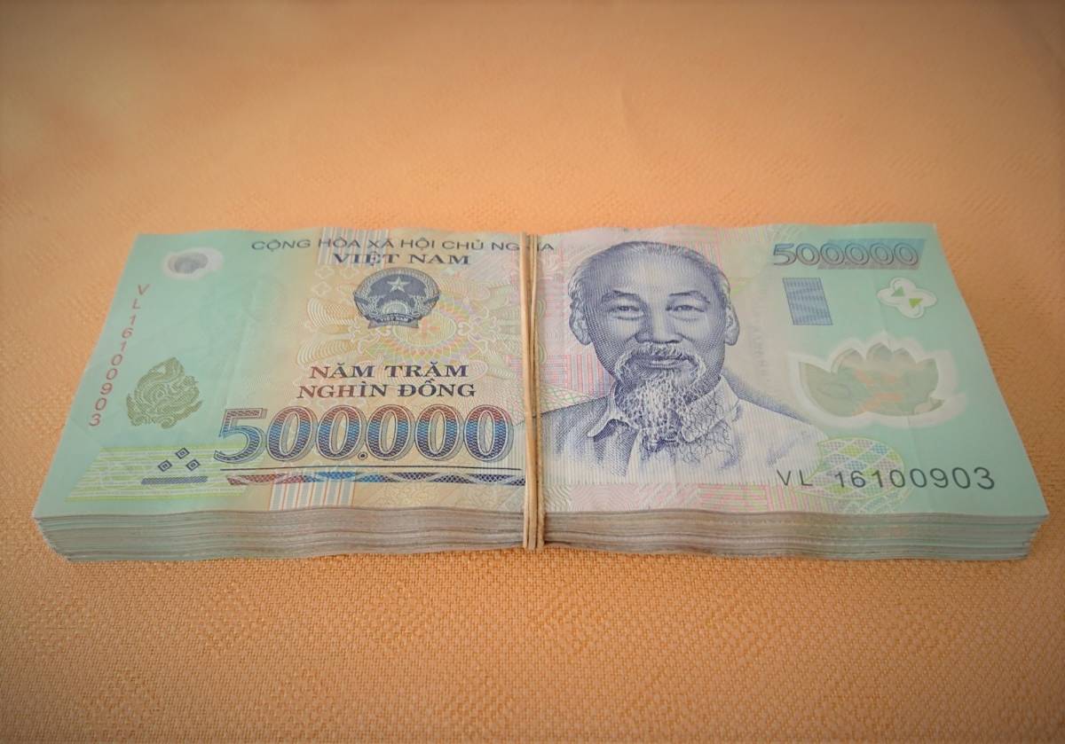 5000万ベトナムドン最速発送1枚単価3880円 ベトナムドン50万紙幣