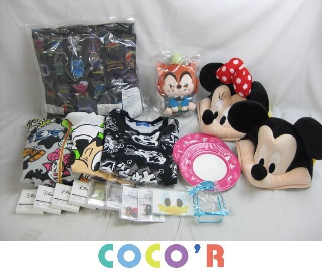 【同梱可】中古品 ディズニー ミッキー ミニー 他 ファンキャップ クッション パーカー 等 グッズセット