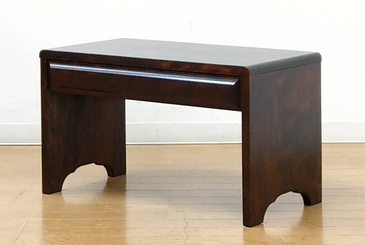 木製 無垢 厚さ2.2cm 樺材(カバ材) 文机 座机 作業台 机 台 帳場机 デスク 民芸家具 調 小ぶり 幅60cm 無垢 | 樺