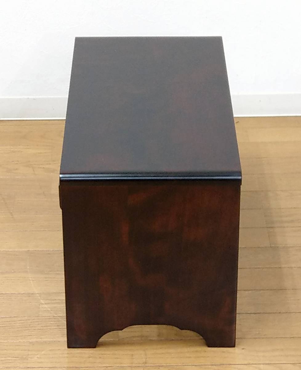 木製 無垢 厚さ2.2cm 樺材(カバ材) 文机 座机 作業台 机 台 帳場机 デスク 民芸家具 調 小ぶり 幅60cm 無垢 | 樺