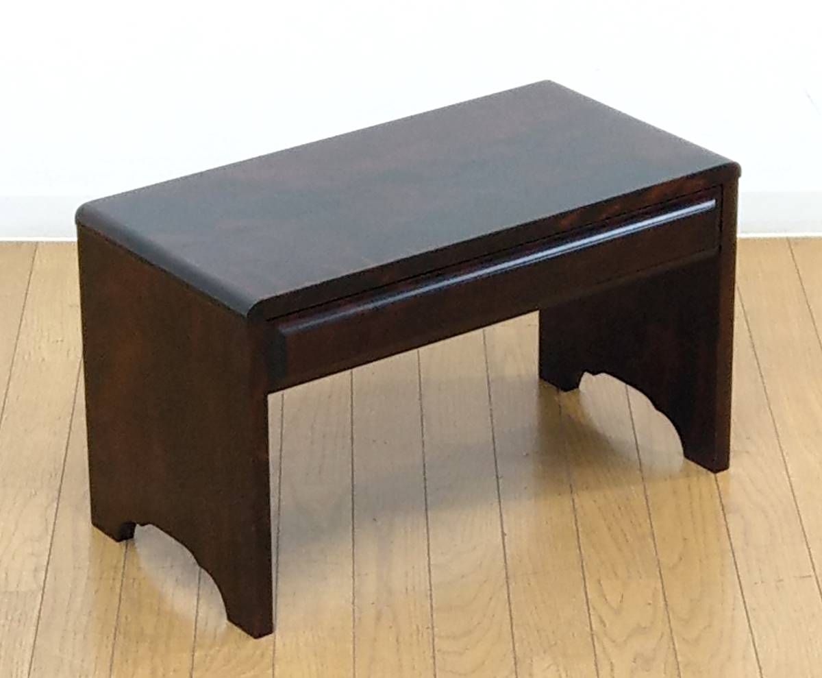 木製 無垢 厚さ2.2cm 樺材(カバ材) 文机 座机 作業台 机 台 帳場机 デスク 民芸家具 調 小ぶり 幅60cm 無垢 | 樺