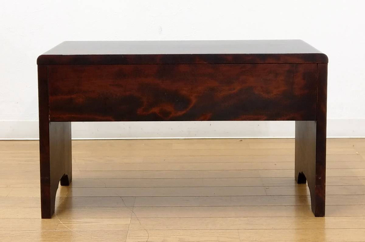 木製 無垢 厚さ2.2cm 樺材(カバ材) 文机 座机 作業台 机 台 帳場机 デスク 民芸家具 調 小ぶり 幅60cm 無垢 | 樺