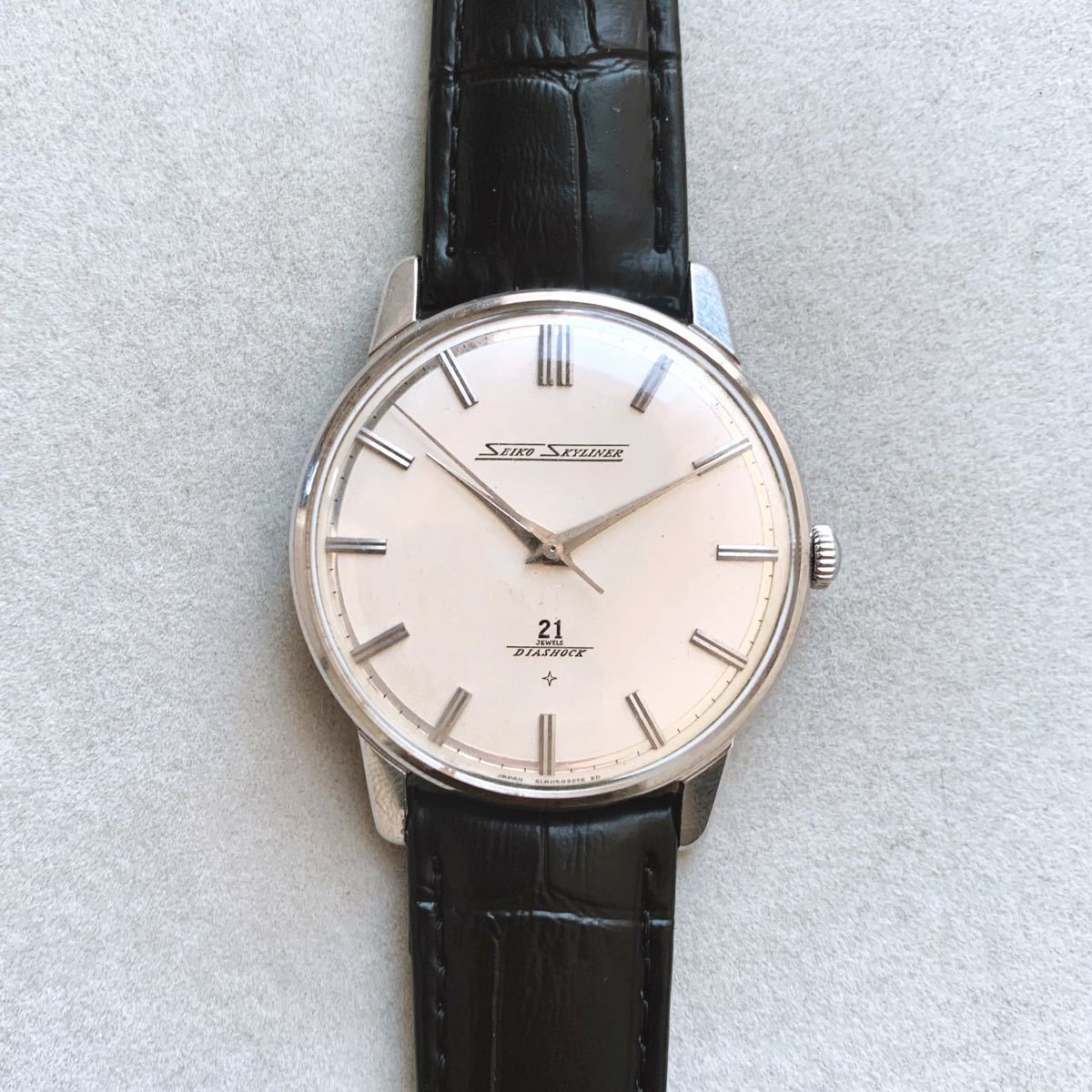 スカイライナー セイコー 手巻き 1022SEIKOセイコー Cal OH済み◎SEIKO 