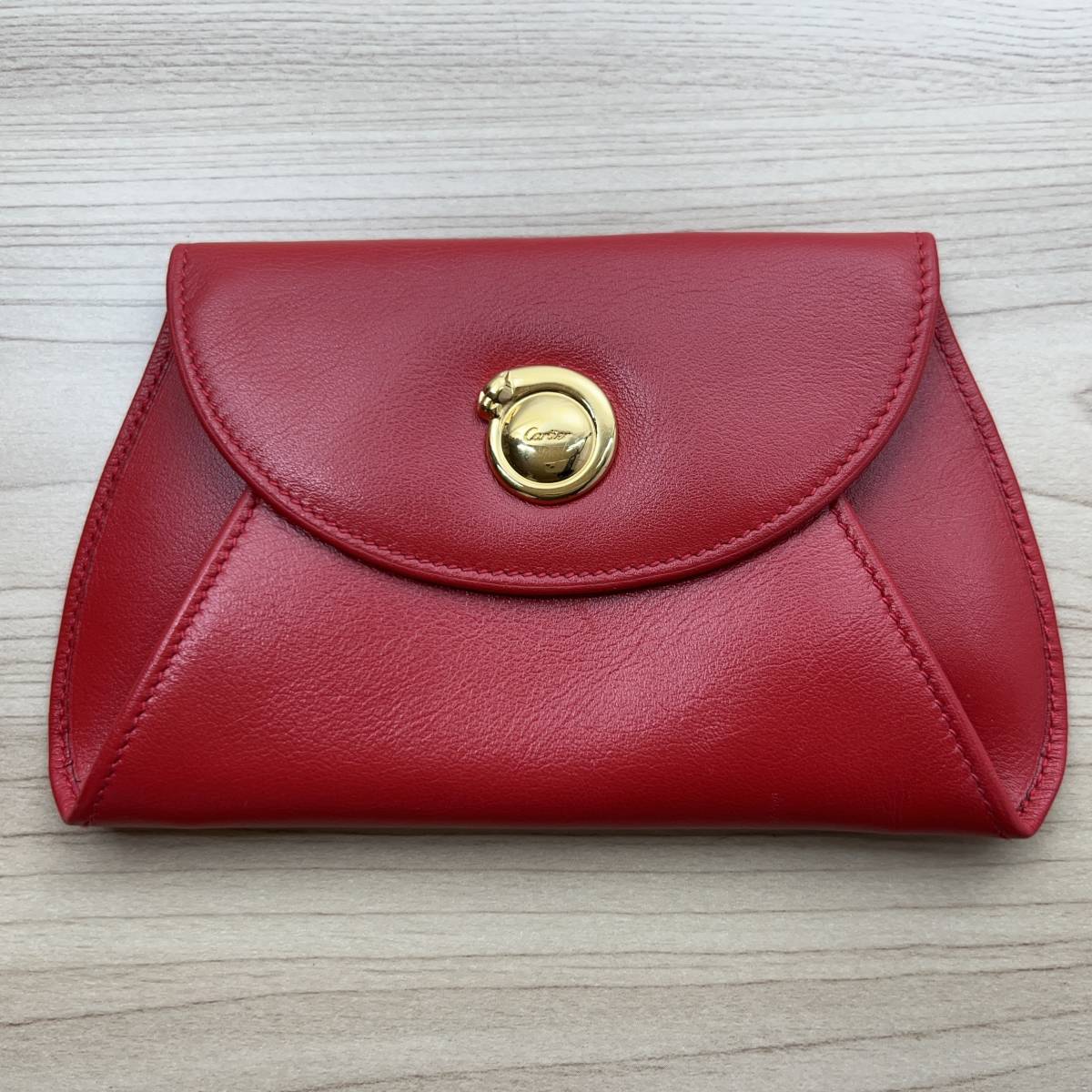 Cartier　カルティエ　パンサー　パンテール　ポーチ　赤