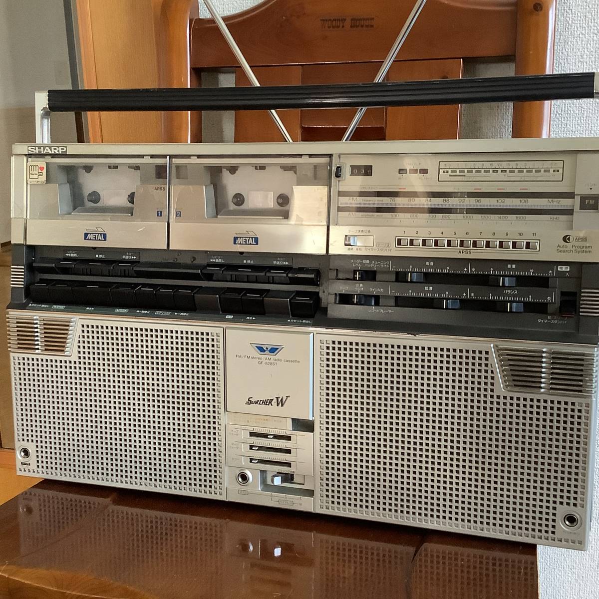 ☆SHARPシャープ ダブルラジカセTHE SEARCHER-W GF−828ST 超動作美品☆