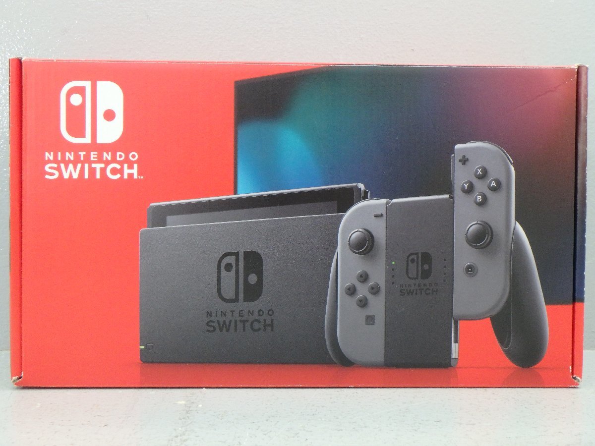 あ*場様 Nintendo Switch 本体 グレー 初期化済 △【1】初期化済み Nintendo Switch/スイッチ 本体 新型 ジョイコン