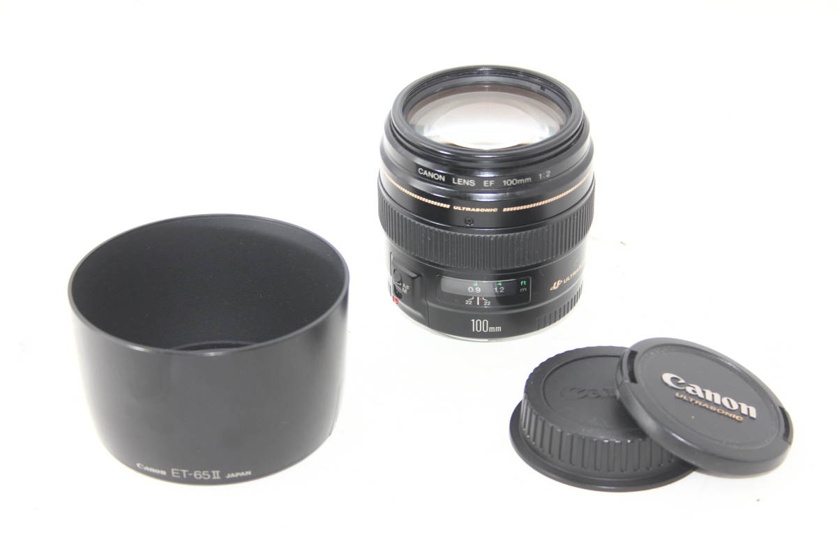 キヤノン Canon 単焦点中望遠レンズ EF100mm F2 USM フルサイズ対応