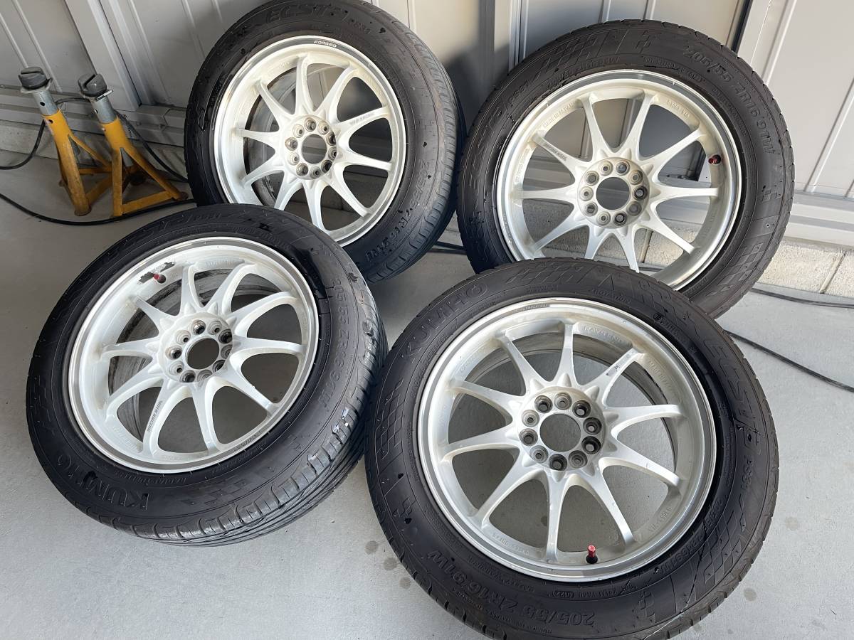 タイヤバリ溝 鍛造 軽量 RAYS CE28 CR 86 BRZ ワンメイクレース 16 