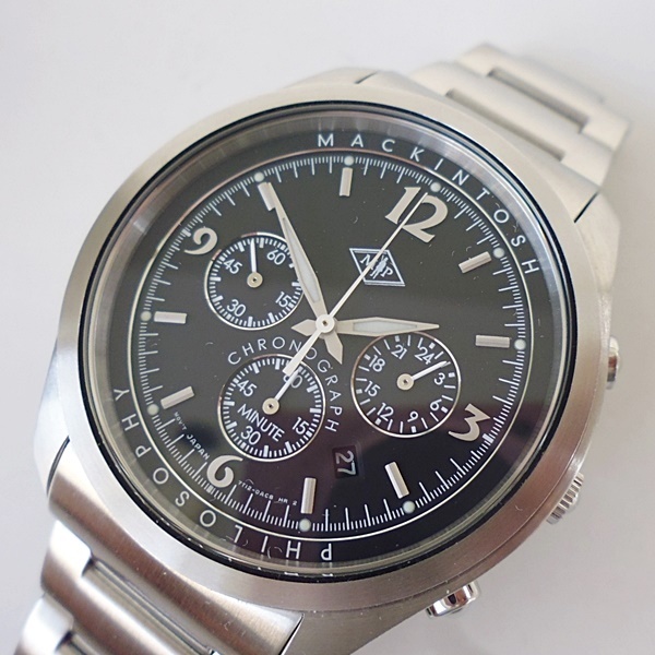 S6 未使用 MACKINTOSH PHILOSOPHY マッキントッシュフィロソフィー 腕時計 クロノグラフ 電池切れ J7T12 メンズ セイコー