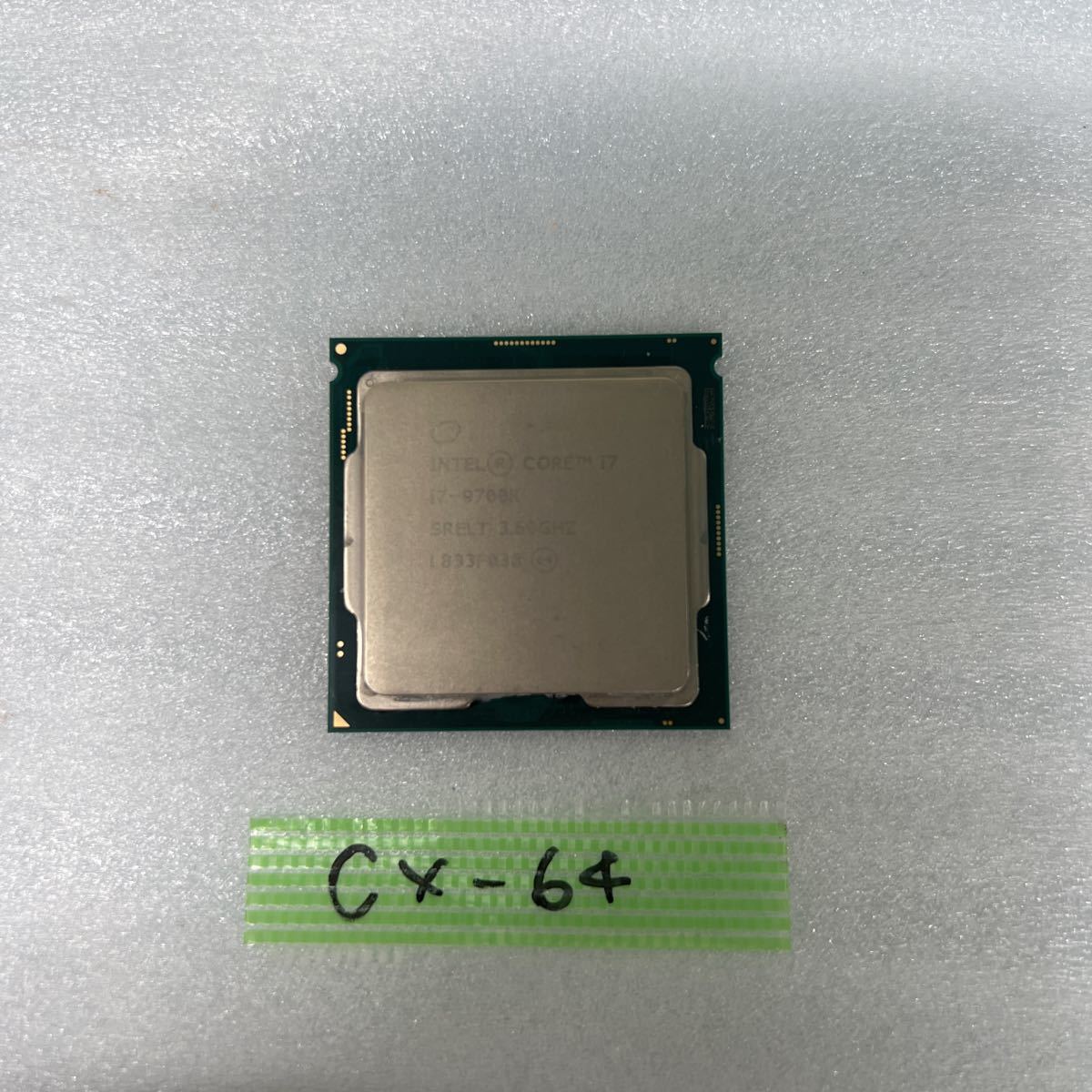 CX-64 激安 CPU Intel Core i7 9700K 3.60GHz SRELT 動作品 同梱可能