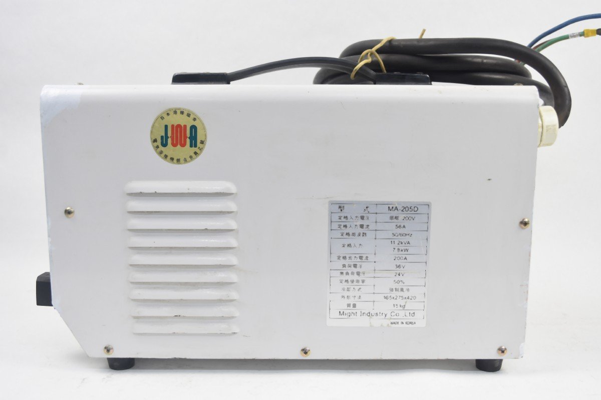 動作OK] might マイト工業 直流 インバーター アーク溶接機 MA-205D 単 