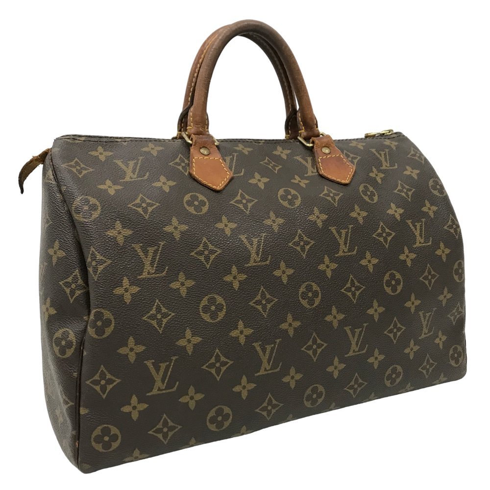 23-1244 ルヴィトン M41524 スピーディ35 ミニボストンバッグ ハンドバッグ モノグラム ヌメ革 ユニセックス メンズ レディース