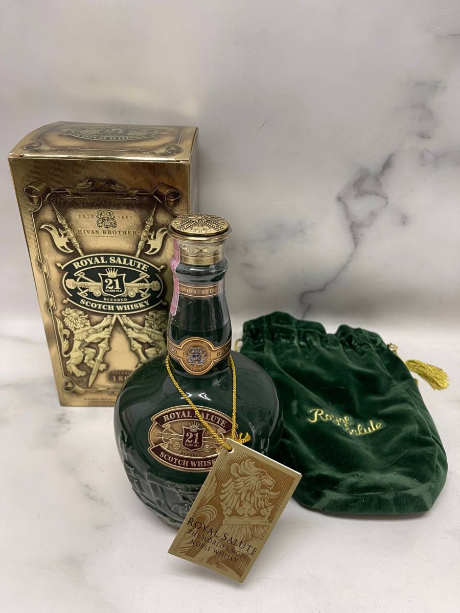 ロイヤルサルート　３本 ト葛】 未開栓 3本まとめ ロイヤルサルート 21年 総重量約1kg OLD ST