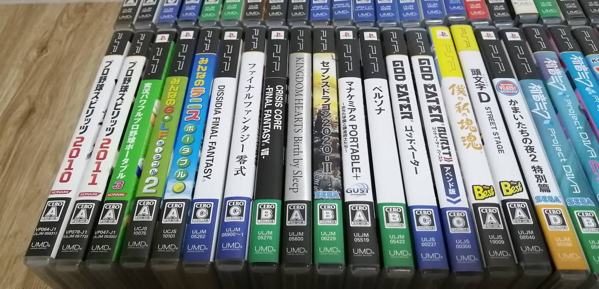 ☆まとめ売り☆箱・説明書付きPSPソフト大量60本とおまけセット 