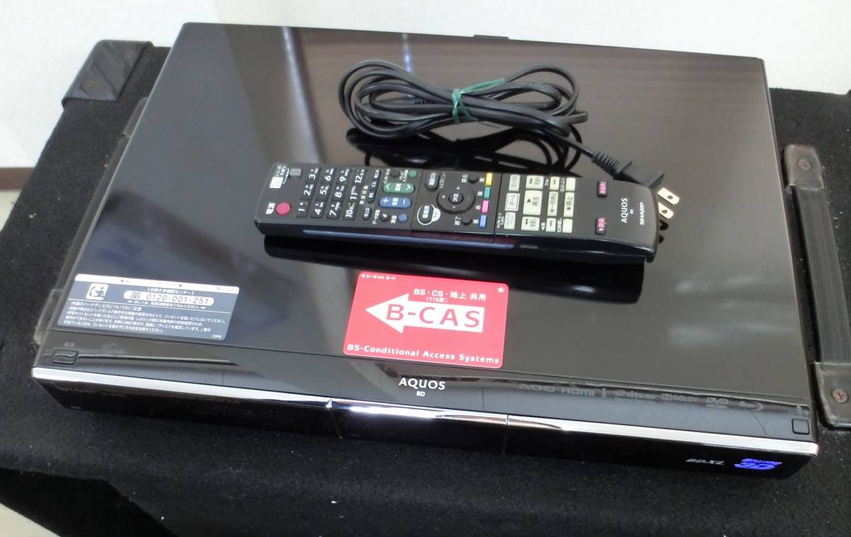 TS230413.. SHARP BD-HDW65 ブルーレイディスクレコーダー アクオス 500GB 2010年製 リモコン・電源コード付き