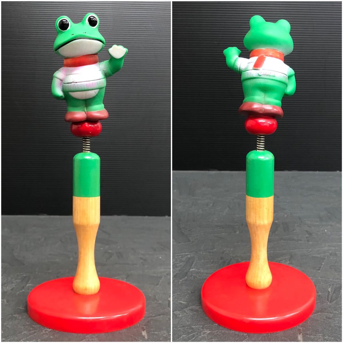 貴重 当時物 ツクダ 木馬座 ケロヨン 輪投げ 玩具 ソフビ soft vinyl 