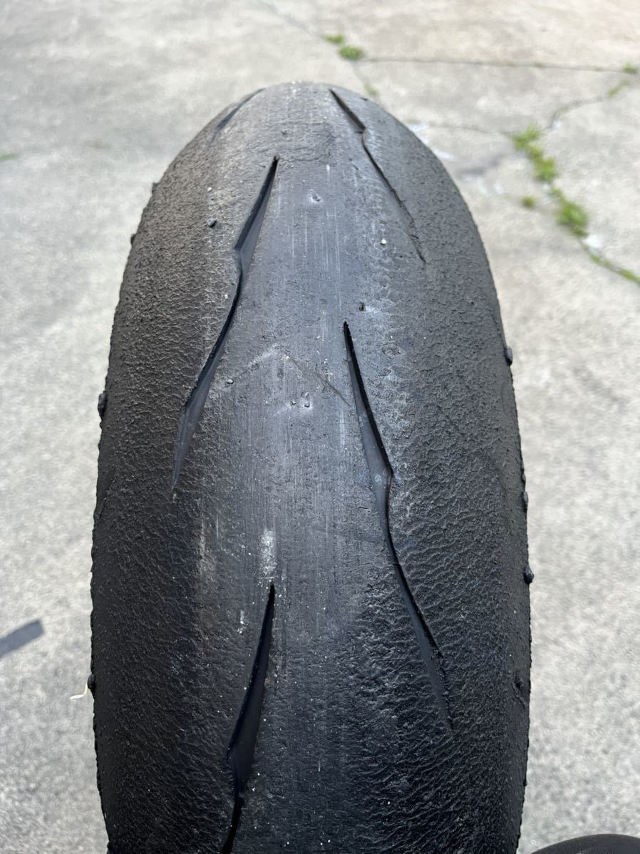 中古ブリヂストン BATTLAX RACING R11 前後セット 22年製造