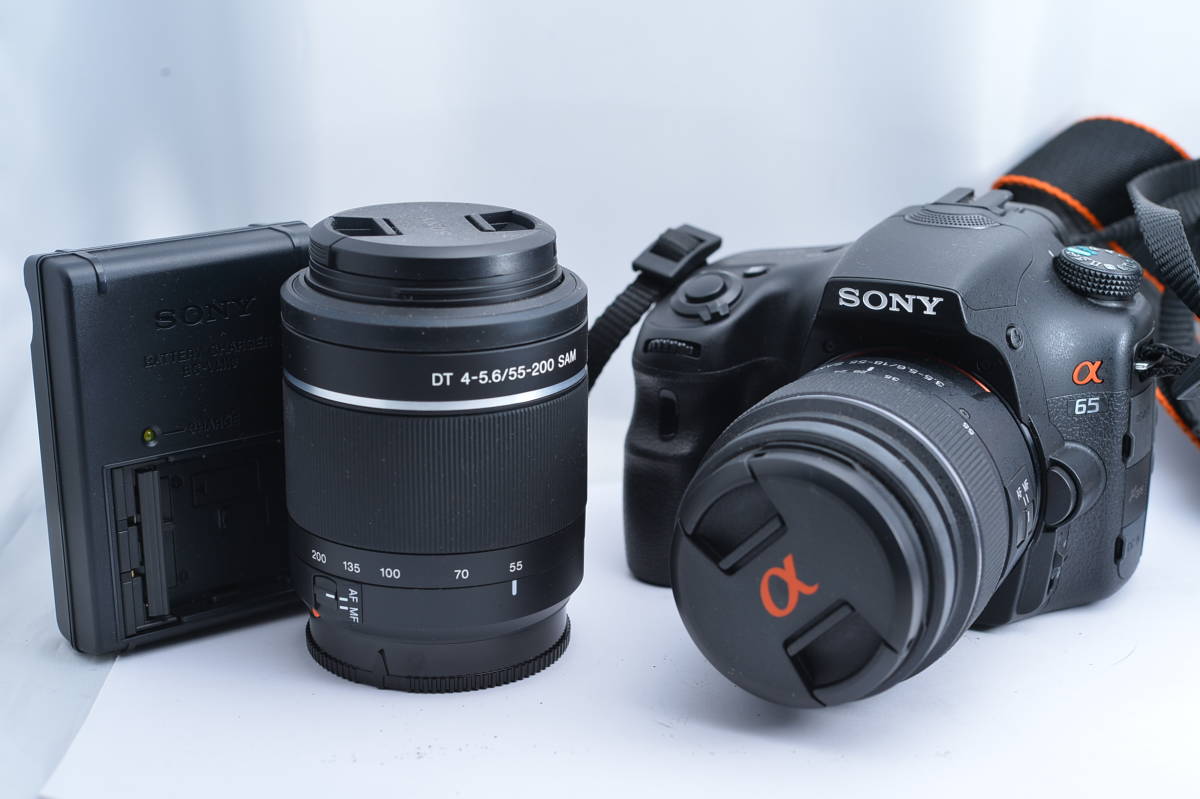 SONY α65 ダブルズームレンズセット ソニー A65 美品】ソニーα65