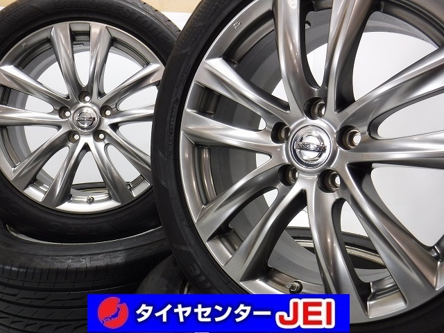 18インチ ニッサン Y51フーガ純正 245/30R18 8J+43 114.3 レグノ バリ