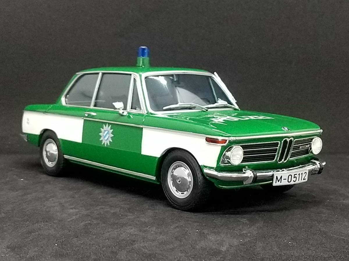ハセガワ 1/24 BMW 2002 ti ポリスカー 完成品 限定品組立 実車用ウレタンクリア使用 パトカー パトロールカー