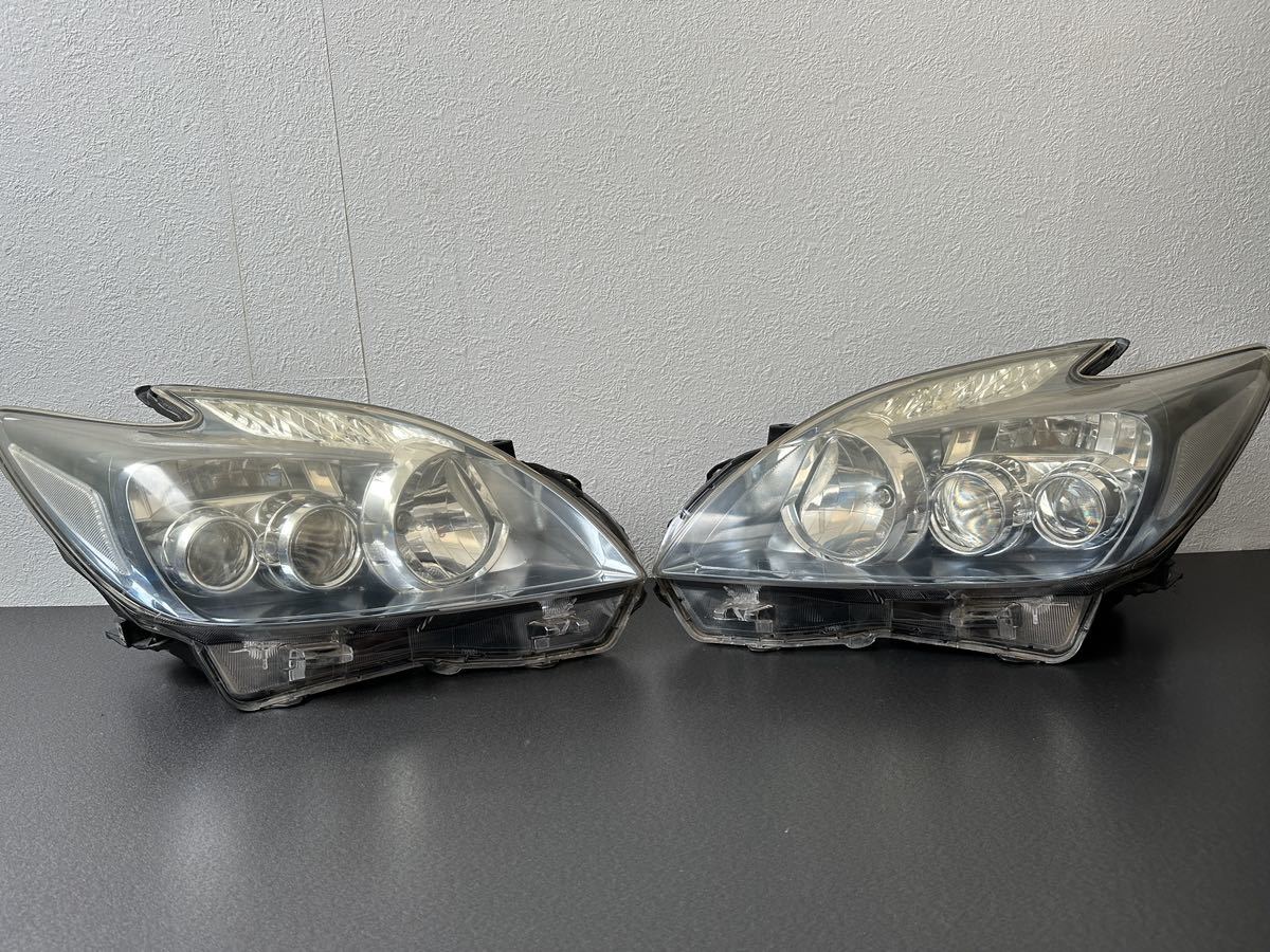レンズ超美品　30プリウス 前期 ヘッドライト 左右セット ZVW30 ③ ZVW30 プリウス レンズNo.47-30 LEDヘッドライト左右セット プリウス