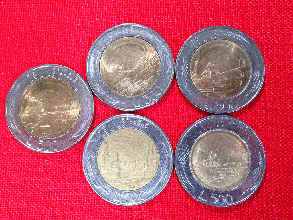 まとめ売り イタリア 硬貨 コイン 100リラ / 50リラ / 10リラ / 500 