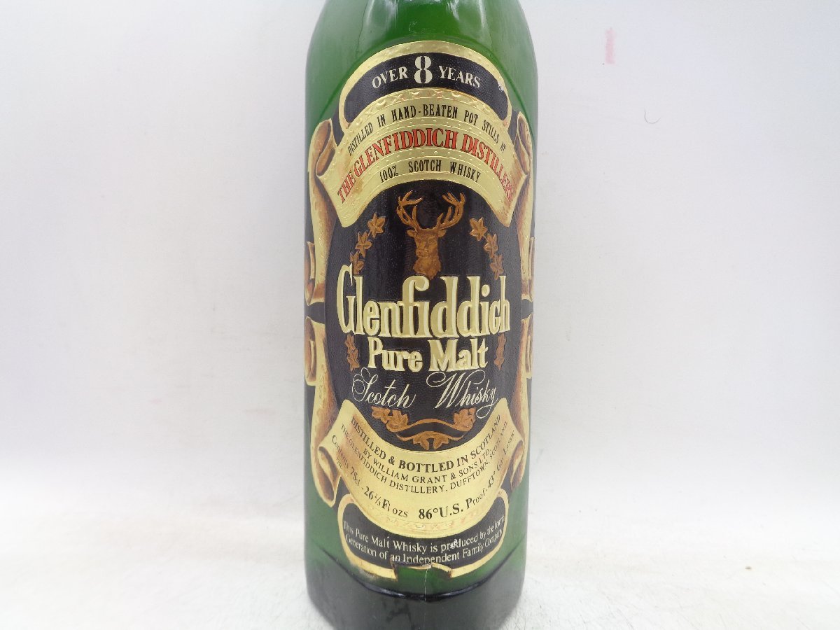 GLENFIDDICH 8年 グレンフィディック ピュアモルト スコッチ ウイスキー 750ml 43％ 箱入 未開封 古酒 X126752