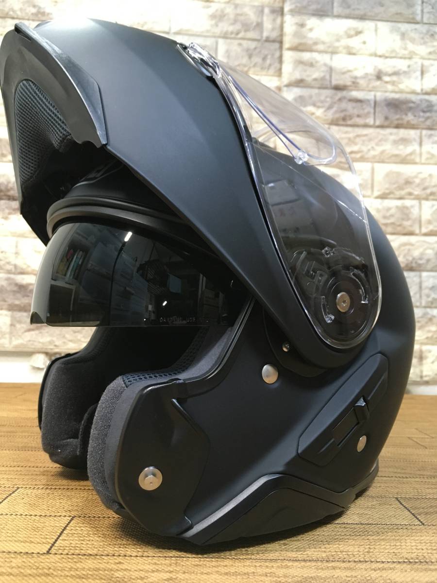 SHOEI NEO TECⅡシステムヘルメット マットブラック色 57cm Mサイズ