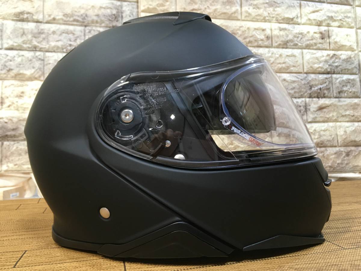 SHOEI NEO TECⅡシステムヘルメット マットブラック色 57cm Mサイズ