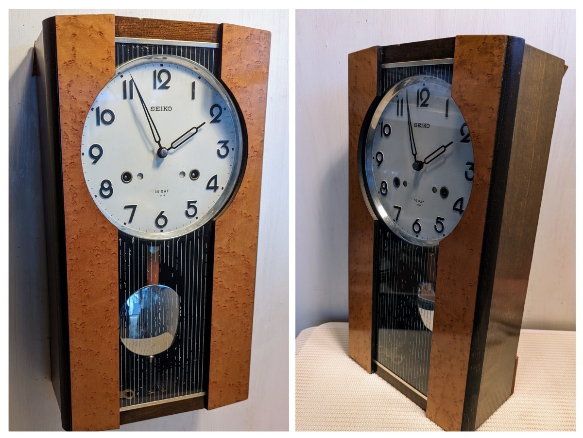 昭和レトロ SEIKO セイコー 柱時計 掛け時計 アンティーク