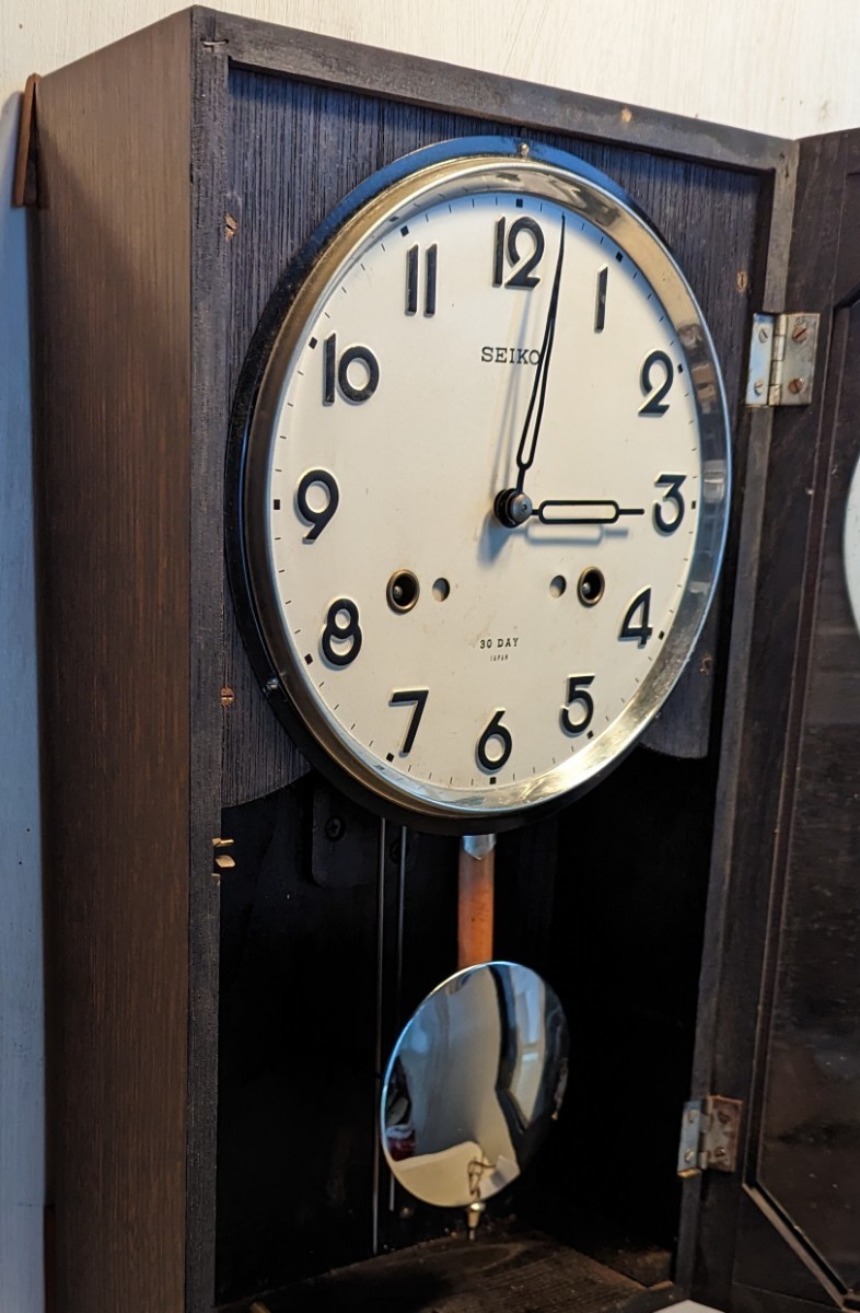 昭和レトロ SEIKO セイコー 柱時計 掛け時計 アンティーク 