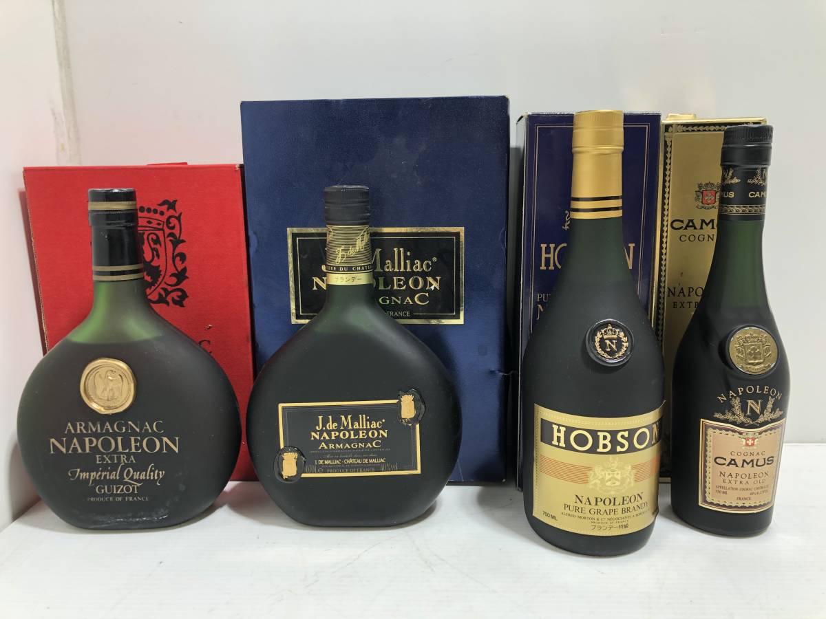 ナポレオン　EXTRA POLIGNAC MEYFOR 古酒 21019◇【未開栓】ナポレオン 古酒 4点まとめ J.de Malliac/ARMAGNAC