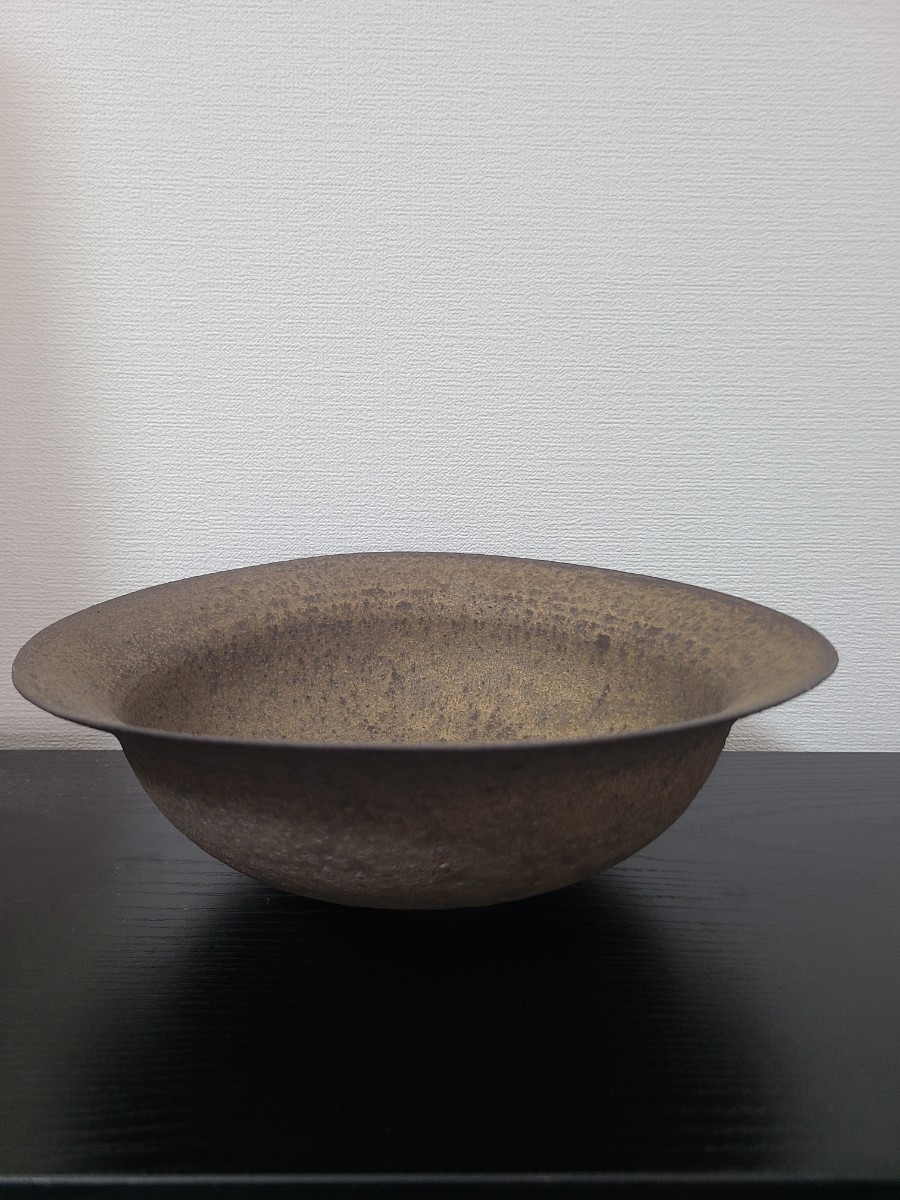 冨部咲喜子 陶器鉢 y鉢 たわみ鉢 大鉢