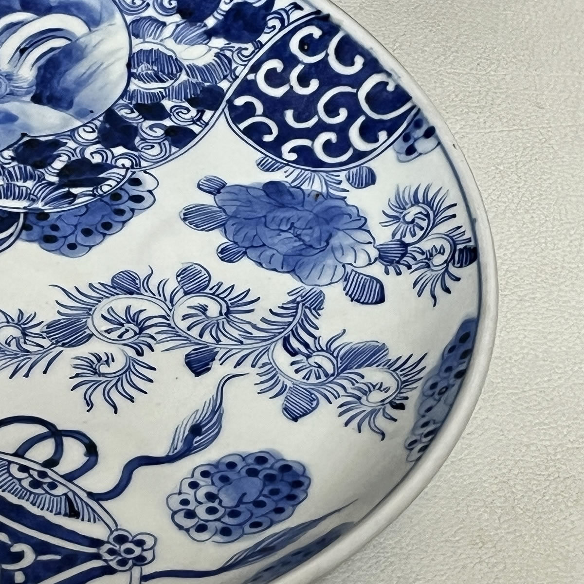 古伊万里染付竹文中皿5枚 江戸時代後期