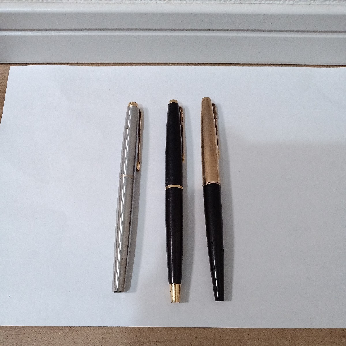 【中古品】Parker 45 1/10 12K G.F USA●14K Point USA●USA /3本セット