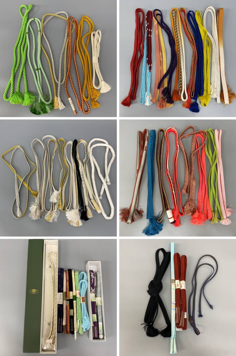 【定番，新品】 帯締め ５３点まとめてセット 約2㎏ 正絹 帯留め 保管品 / 和装小物 並 琉球絣 さんび D0418k1(帯締め)｜売買されたオークション情報、yahooの商品情報をアーカイブ公開 - オークファン 帯締め