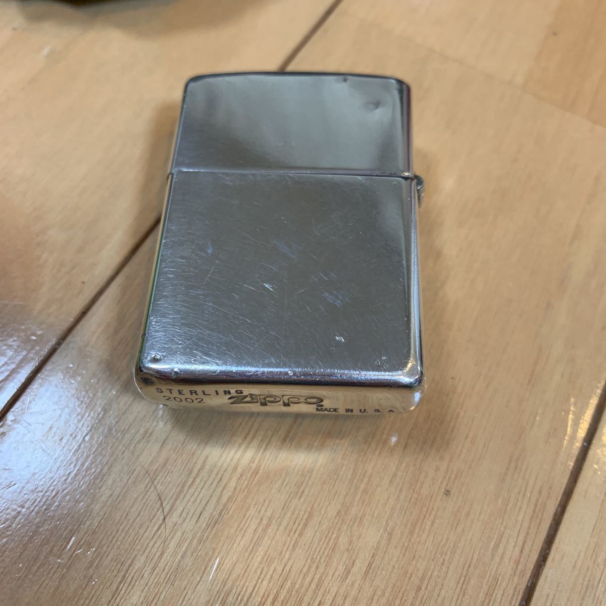 2002 スターリングシルバー ZIPPO ジッポ 十字架 クロス USA クロム 