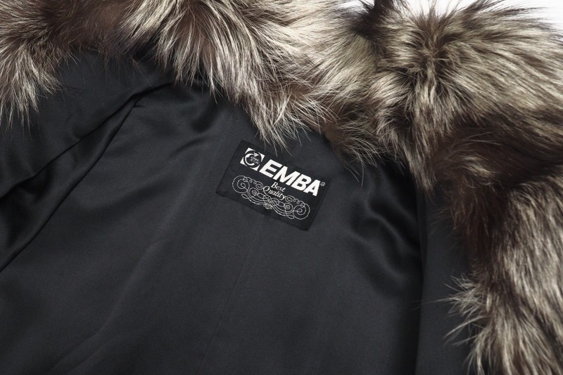 EMBA.シルバー フォックスショートコート ブラウン 毛足長め　ボリューム EMBA.シルバー フォックスショートコート ブラウン 毛足長め | eBay